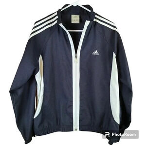ADIDAS vintage black and white track jacket size XL